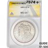 Image 1 : 1883-CC Morgan Silver Dollar ANACS MS65