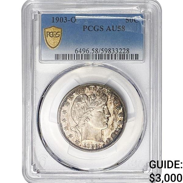 1903-O Barber Half Dollar PCGS AU58