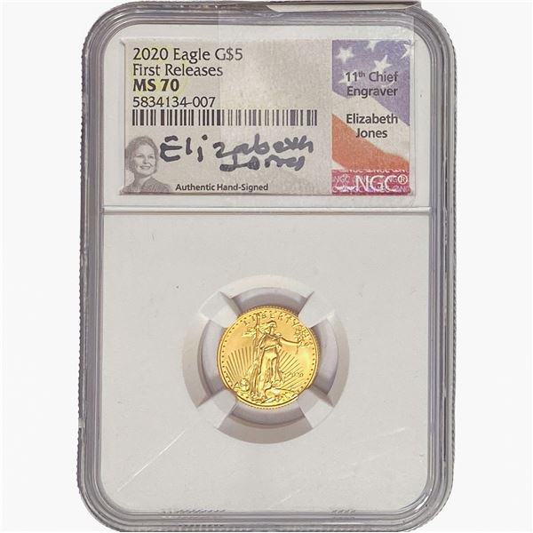 2020 Gold Eagle $5 1/10oz NGC MS70
