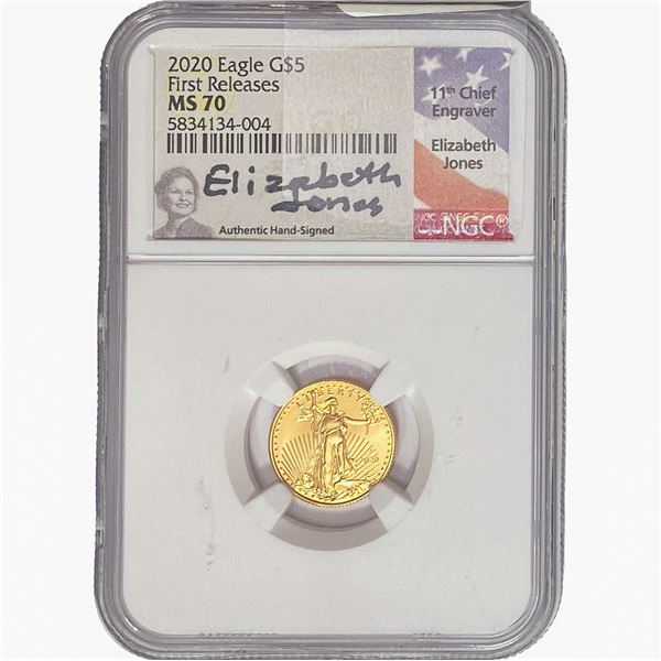 2020 Gold Eagle $5 1/10oz NGC MS70