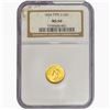 Image 1 : 1854 Rare Gold Dollar NGC MS60