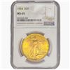 Image 1 : 1924 $20 Gold Double Eagle NGC MS65