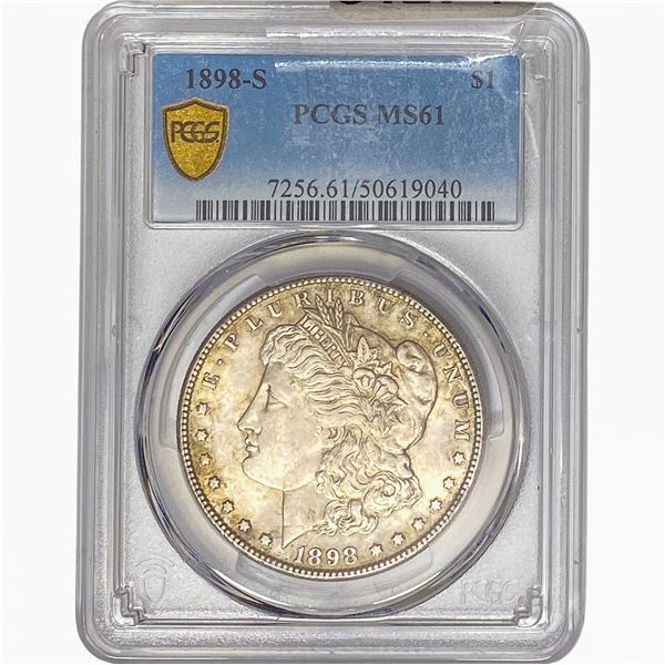 1898-S Morgan Silver Dollar PCGS MS61