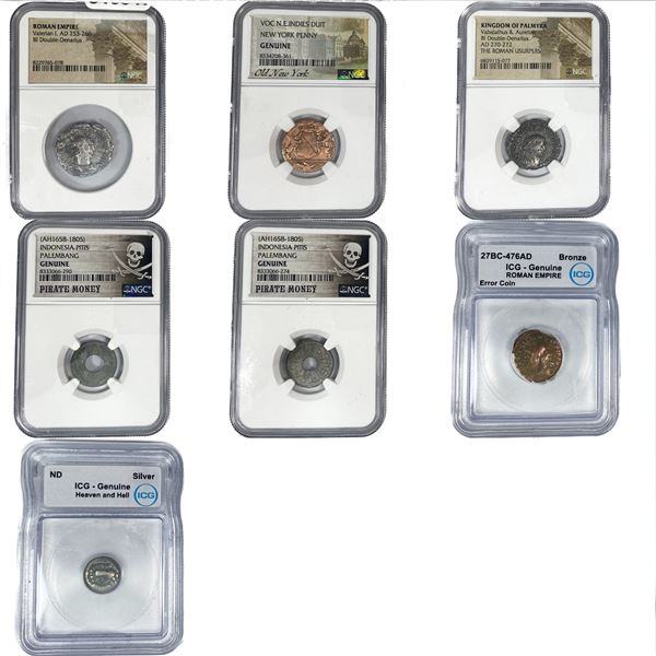 27BC - 1805 [7] World/ Ancient Certified Coin Lot NGC/ICG