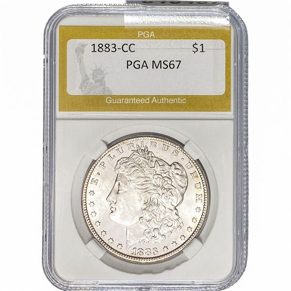 1883-CC Morgan Silver Dollar PGA MS67