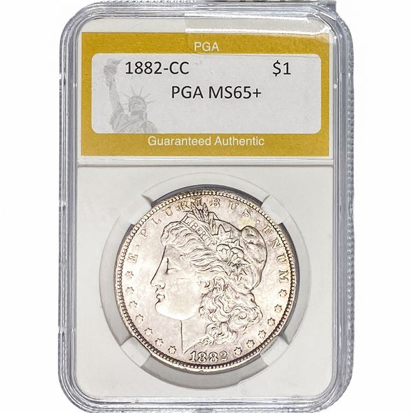 1882-CC Morgan Silver Dollar PGA MS65+