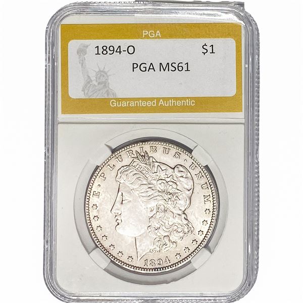 1894-O Morgan Silver Dollar PGA MS61