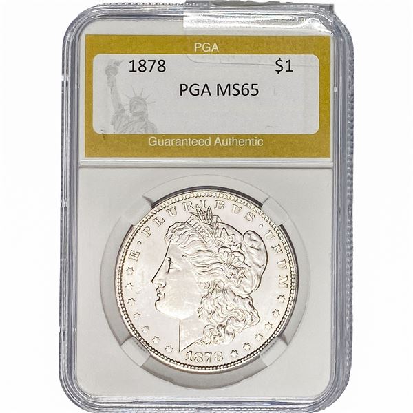 1878 Morgan Silver Dollar PGA MS65