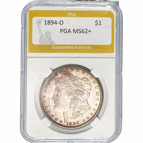 1894-O Morgan Silver Dollar PGA MS62+