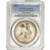 Image 1 : 1877 Silver Trade Dollar PCGS XF DetailCleaned Chopmark
