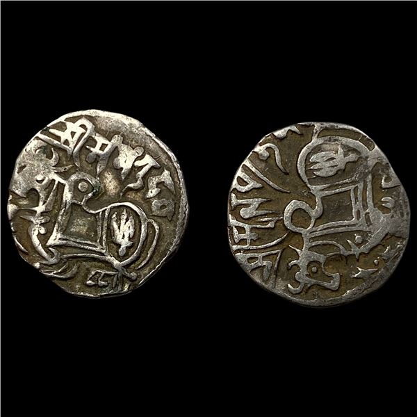 700-1000 AD [2]India Rajput Silver Jital NEARLY UNCIRCULATED