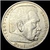 Image 1 : 1936-A Germany Silver 5 Reichsmark CLOSELY UNCIRCULATED