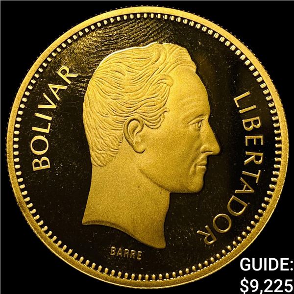 1987 Venezuela 10,000 Bolivares .99OZT CHOICE PROOF