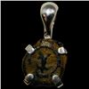 Image 2 : Widow's Mite in Silver Bezel NEARLY UNCIRCULATED