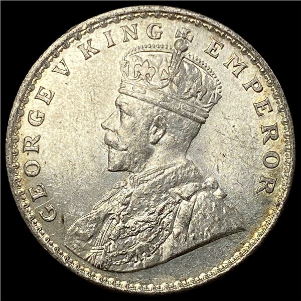 1920 British India Silver Rupee UNCIRCULATED
