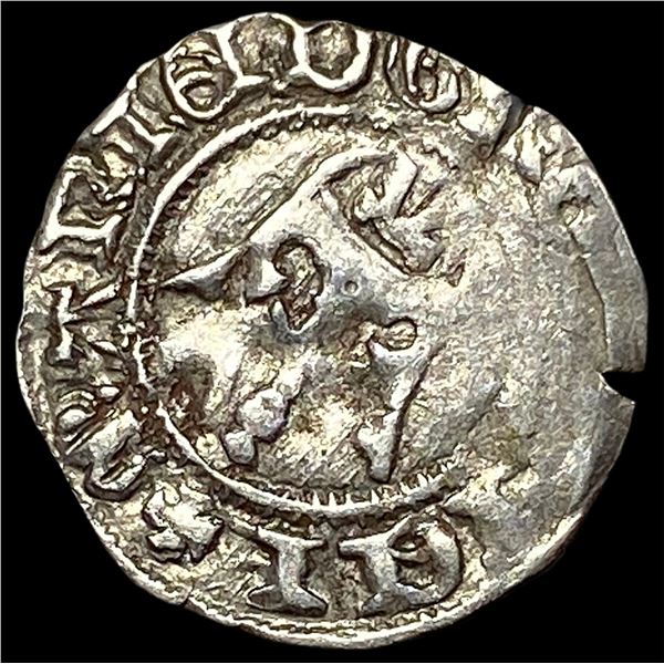 1386-1395 Hungary Mary Silver Denar CLOSELY UNCIRCULATED