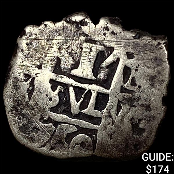 1500's-1600's Spanish Colonial SIlver Cob NEARLY UNCIRCULATED