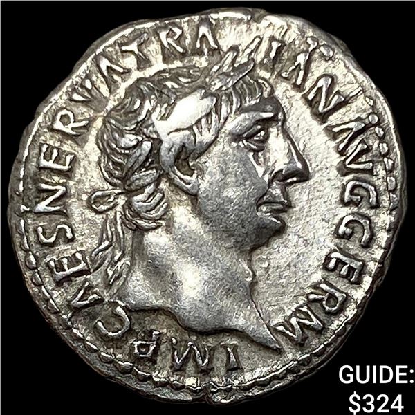 Roman Trajan 98-117 AD Silver Denarius CLOSELY UNCIRCULATED