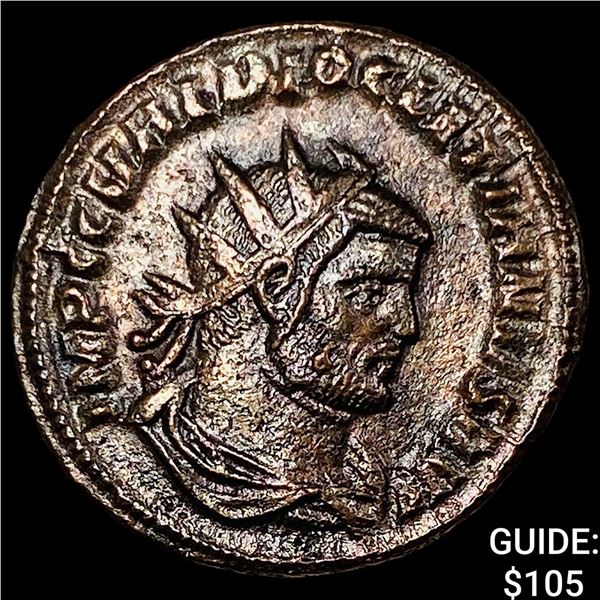 Roman Dioletian 284-305 AD BI Nummus CHOICE AU
