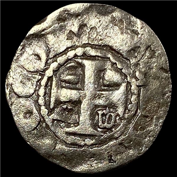 1100's Crusades France Anjou Silver Denier NEARLY UNCIRCULATED