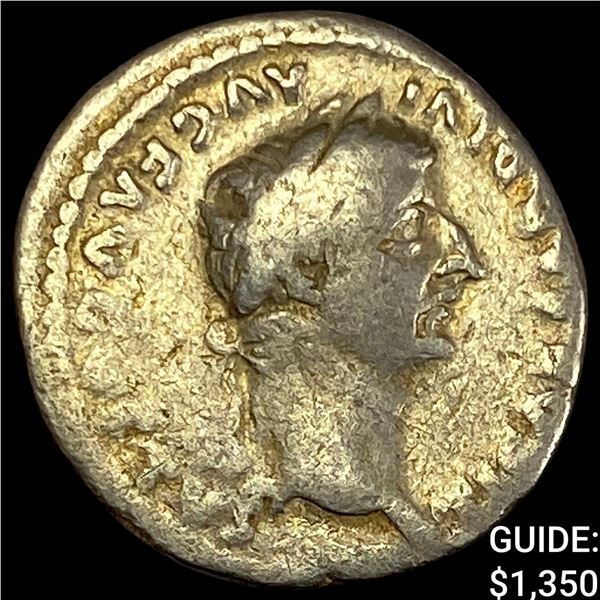 Tiberius 14-37 AD Silver Denarius Tribute Penny NEARLY UNCIRCULATED