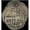 Image 2 : 1500s-1600s Spanish Colonial Silver Cob NEARLY UNCIRCULATED