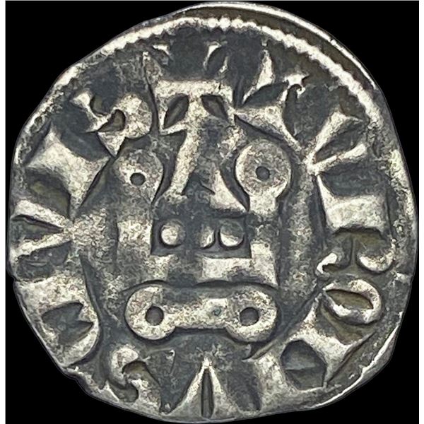 1297-1301 Crusades Frankish Greece Silver Denier NEARLY UNCIRCULATED