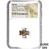 Image 1 : Judaea Alex, Jannaeus 103-76 BC Bronze Purtah NGC