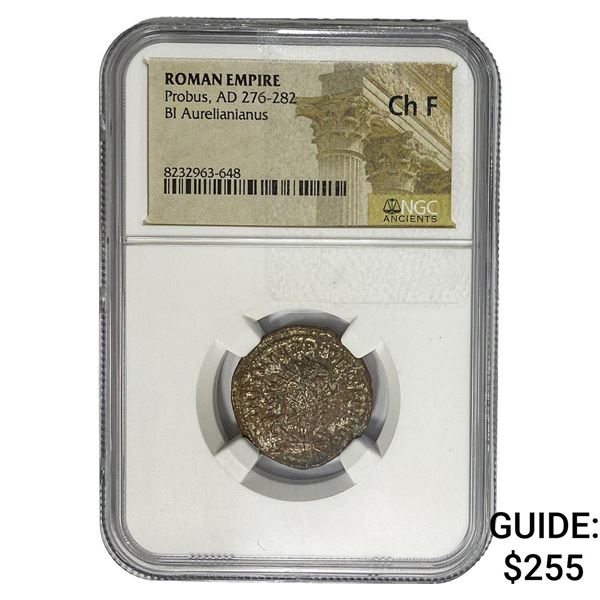Roman Empire Probus AD 276-282 BI Aurelianianus Ch F