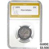 Image 1 : 1895 Barber Quarter PGA MS66+
