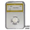 1880 Seated Liberty Dime PGA PR63