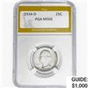 1934-D Washington Silver Quarter PGA MS66