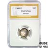 1908-D Barber Dime PGA MS66
