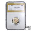 Image 1 : 1865 Nickel Three Cent PGA MS63+ Toner
