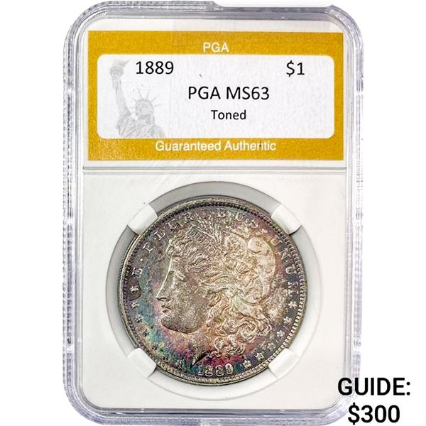 1889 Morgan Silver Dollar PGA MS63