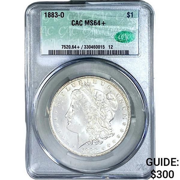 1883-O CAC Morgan Silver Dollar CAC MS64+