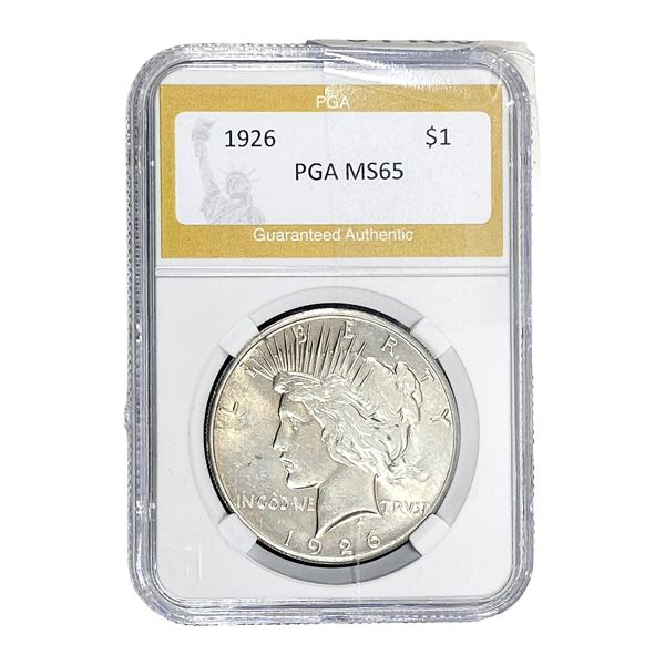 1926 Silver Peace Dollar PGA MS65