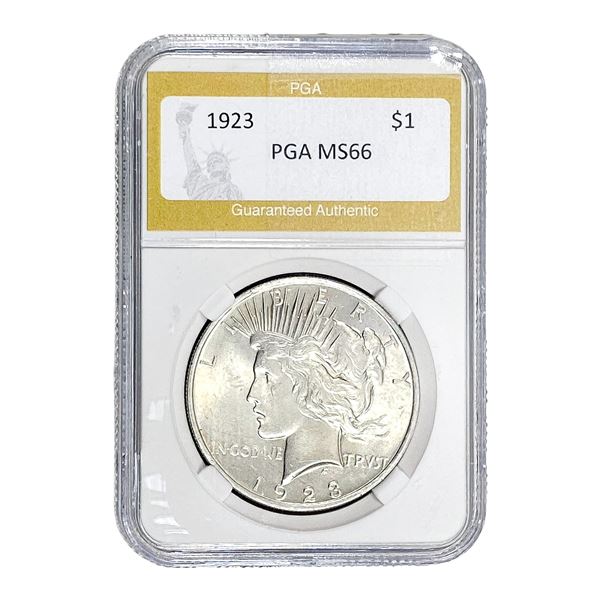 1923 Silver Peace Dollar PGA MS66