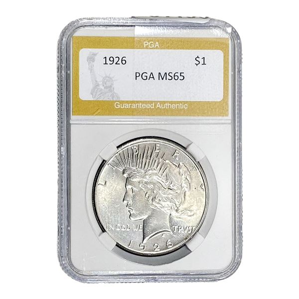 1926 Silver Peace Dollar PGA MS65