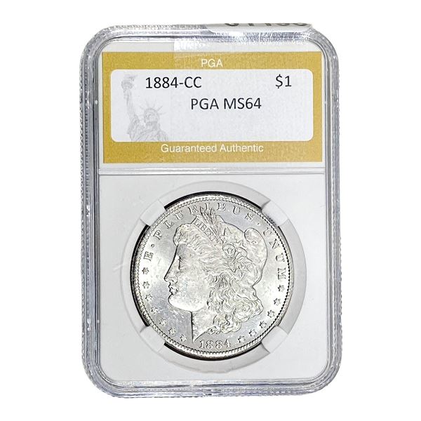 1884-CC Morgan Silver Dollar PGA MS64