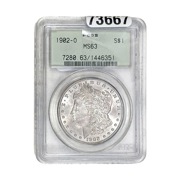 1902-O Morgan Silver Dollar PCGS MS63