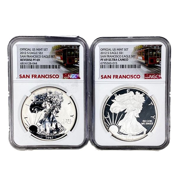 [2] 2012-S Silver Eagle NGC PF69 Reverse and Ultra Cameo