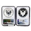 Image 2 : [2] 2012-S Silver Eagle NGC PF69 Reverse and Ultra Cameo