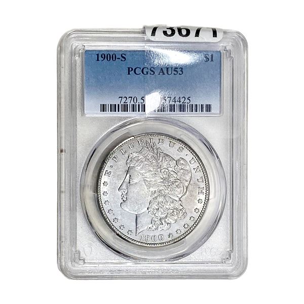 1900-s Morgan Silver Dollar PCGS AU53