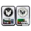 Image 2 : [2] 2012-S Silver Eagle NGC PF69 Reverse and Ultra Cameo