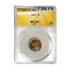 Image 1 : 1917 Wheat Cent ANACS MS62 RB