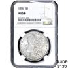 Image 1 : 1896 Morgan Silver Dollar NGC AU58