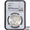 Image 1 : 1923-D Silver Peace Dollar NGC MS63