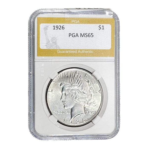 1926 Silver Peace Dollar PGA MS65