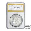 1878 REV 79 Morgan Silver Dollar PGA MS65